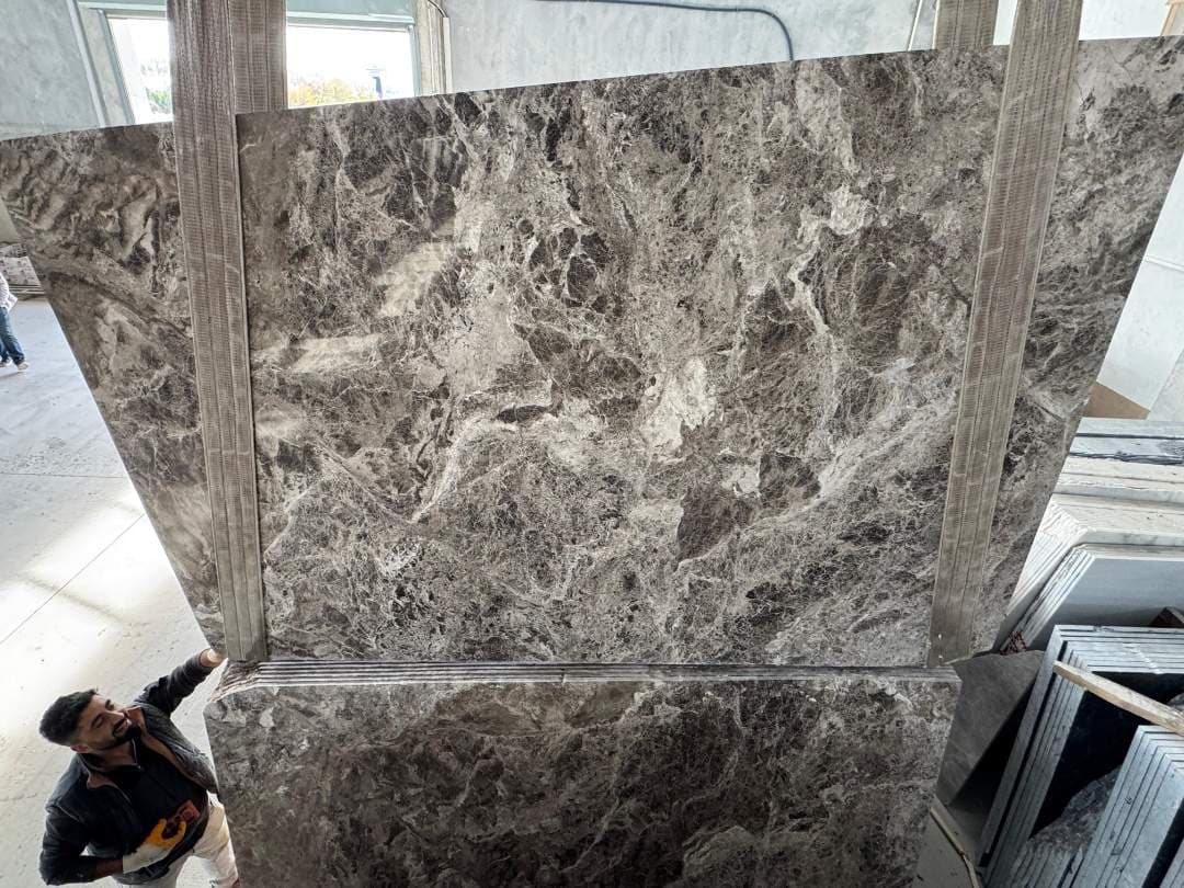Perfetto Brown Polished marble slab