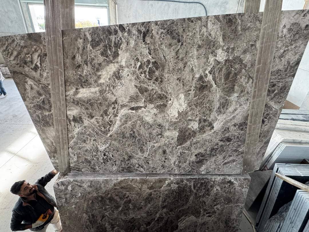 Perfetto Brown Polished marble slab