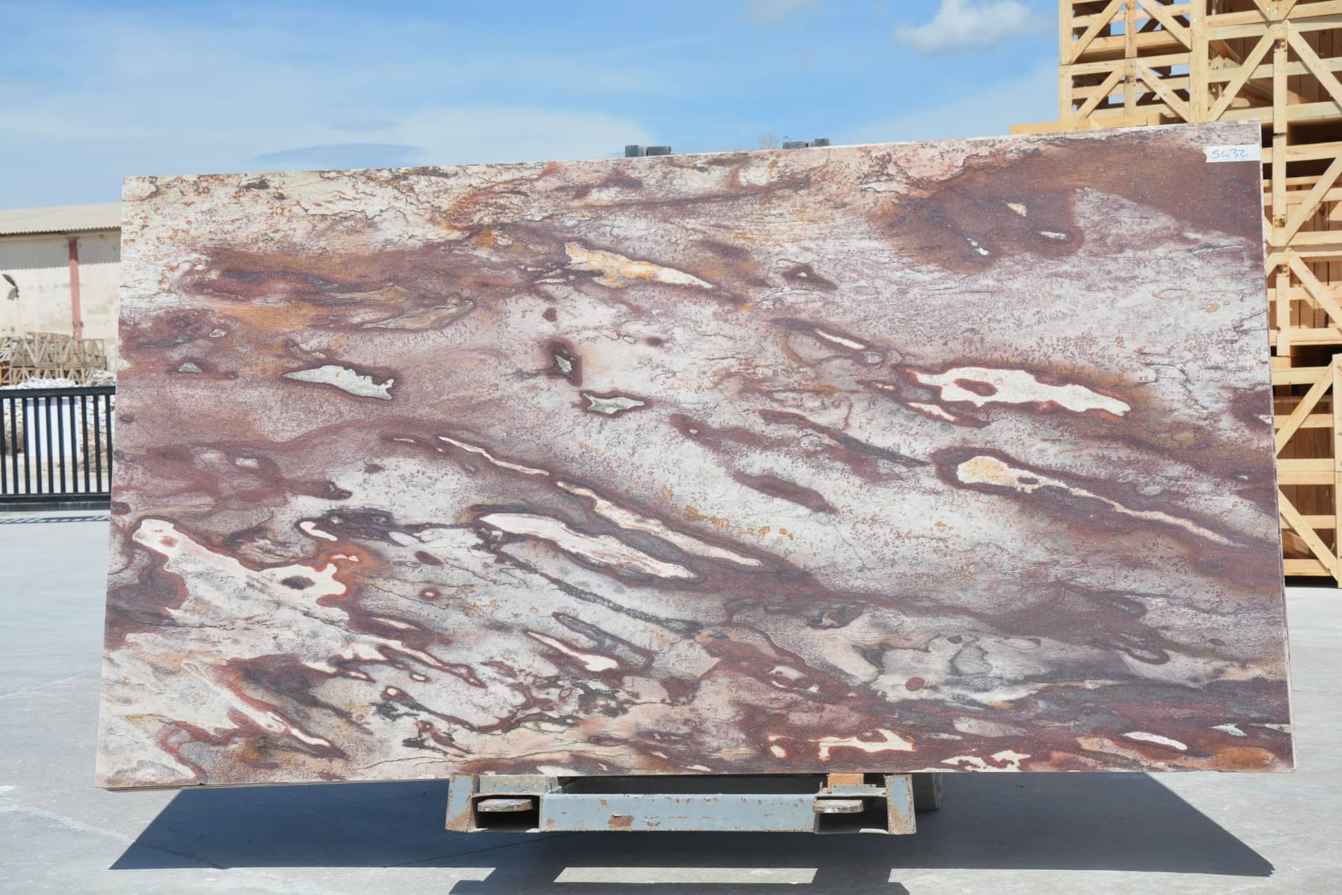 Black Leopar polished marble slab