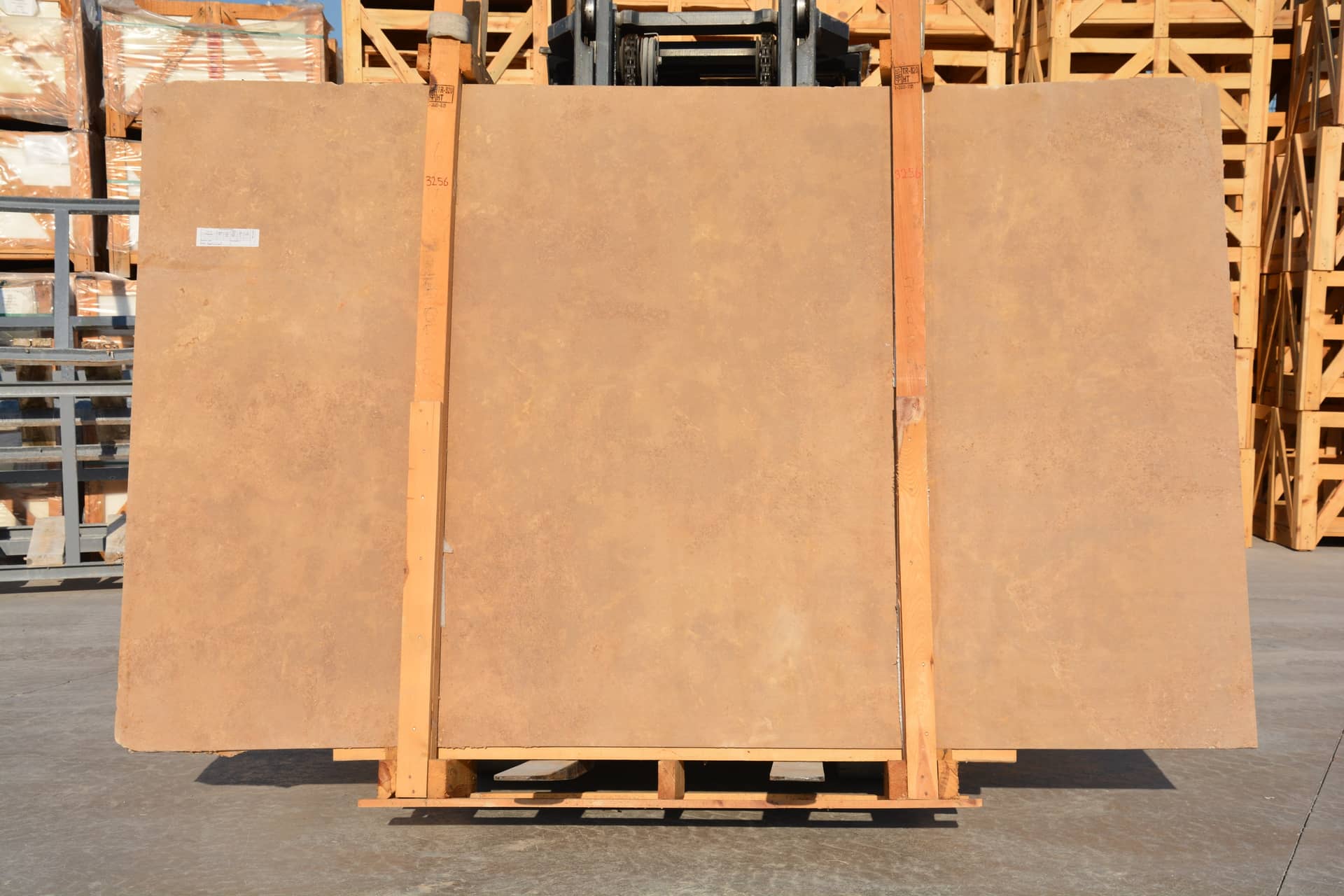 Cashmere honed travertine slab