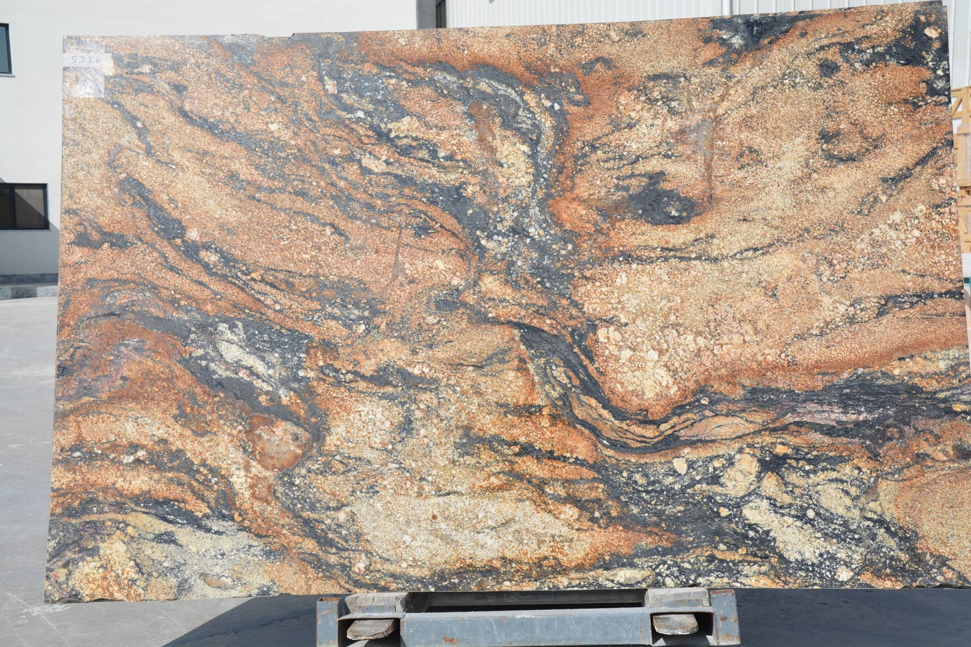 Magma Gold polished marble slab
