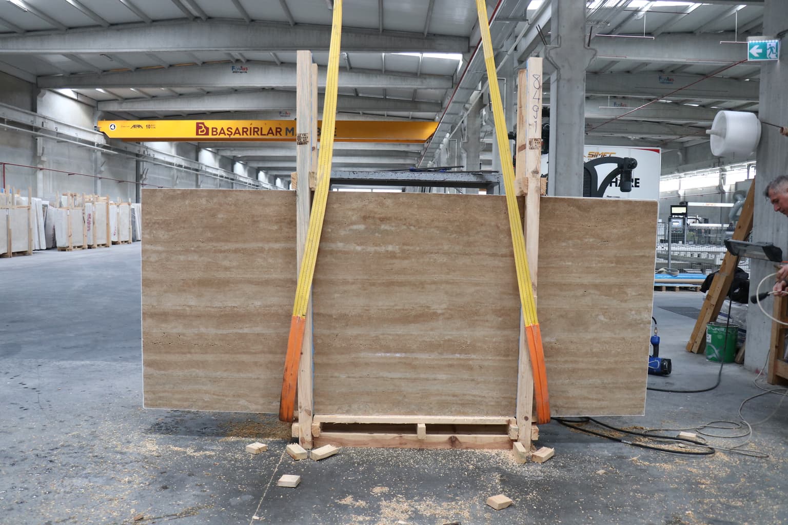 TRAVERTINE honed travertine slab