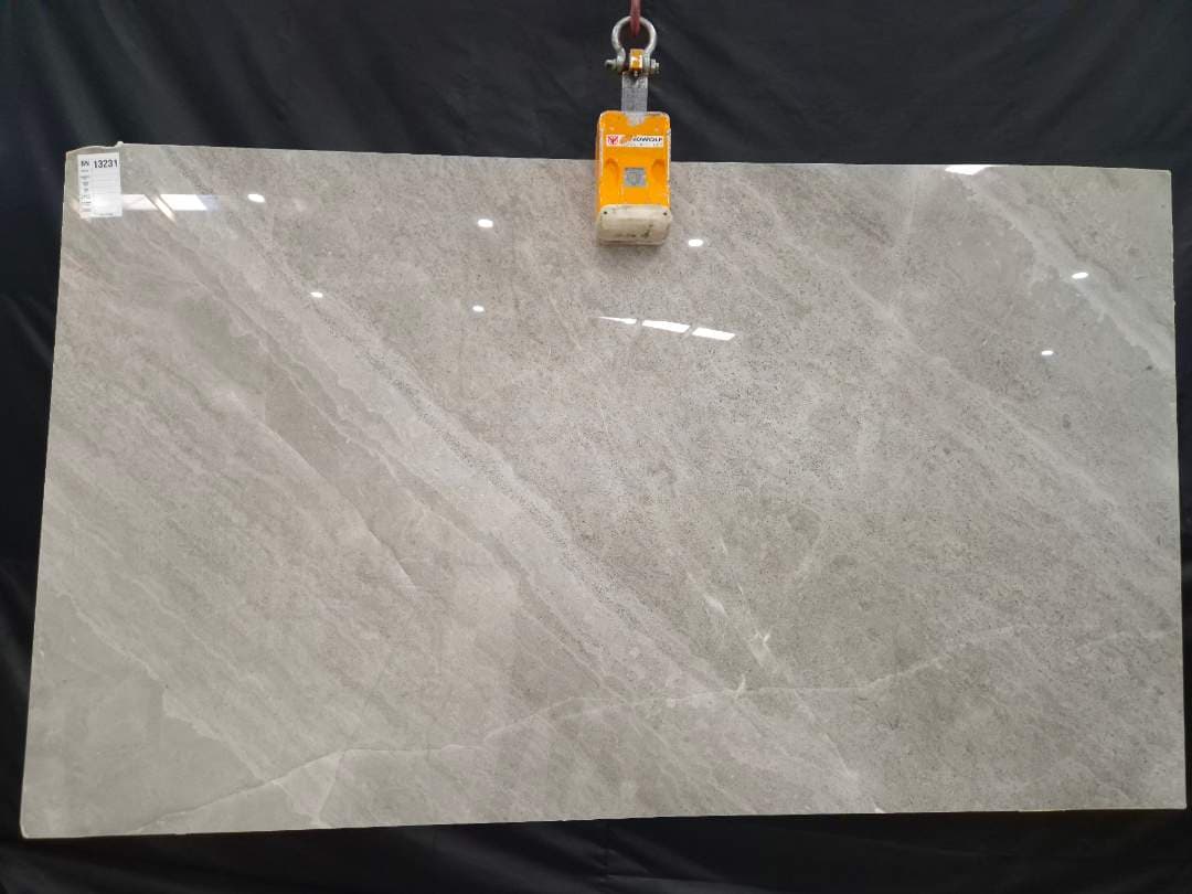 Kansas Grey Polished marble slab