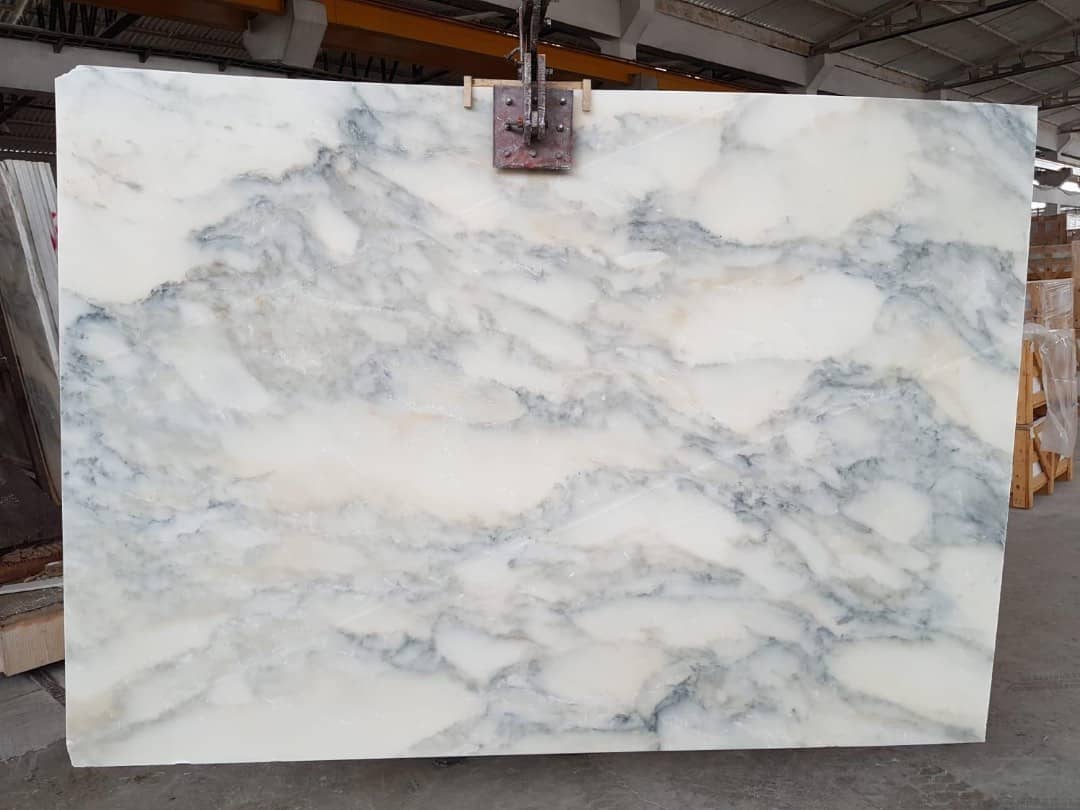 Calacatta Verde Honed marble slab