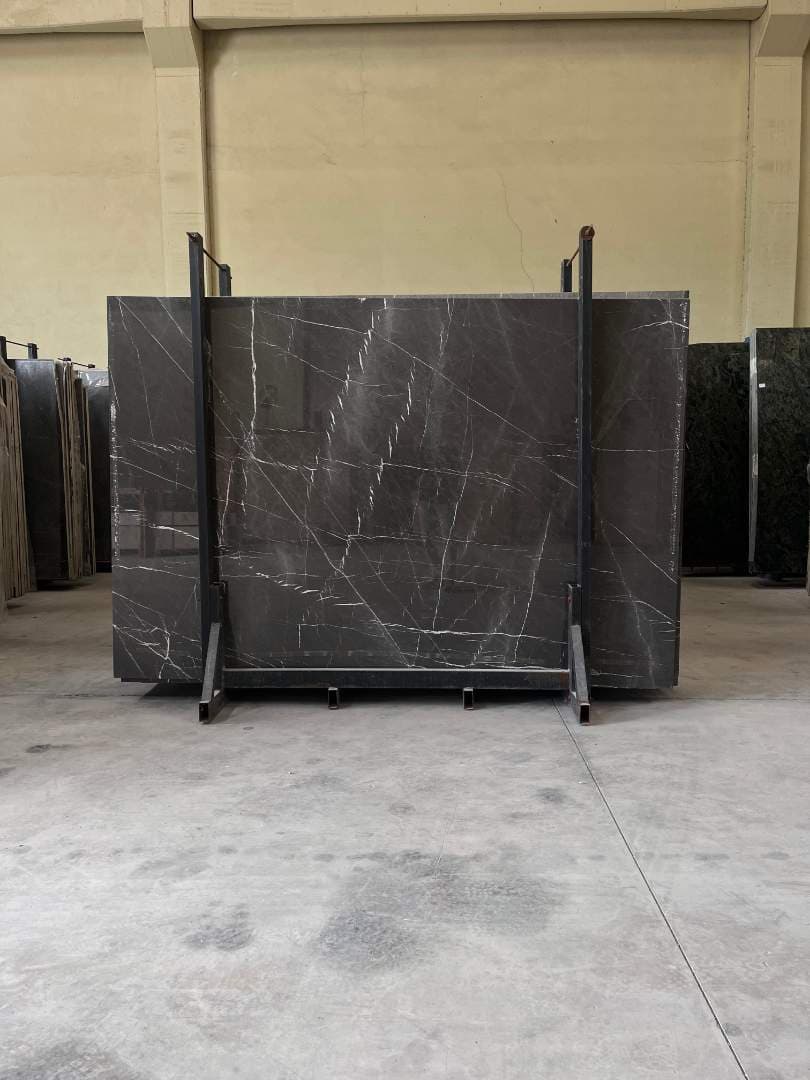 Pietra Grey Polished marble slab