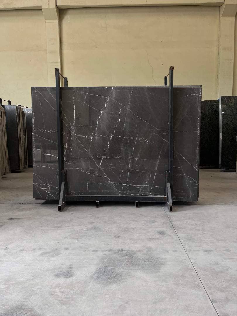 Pietra Grey Polished marble slab
