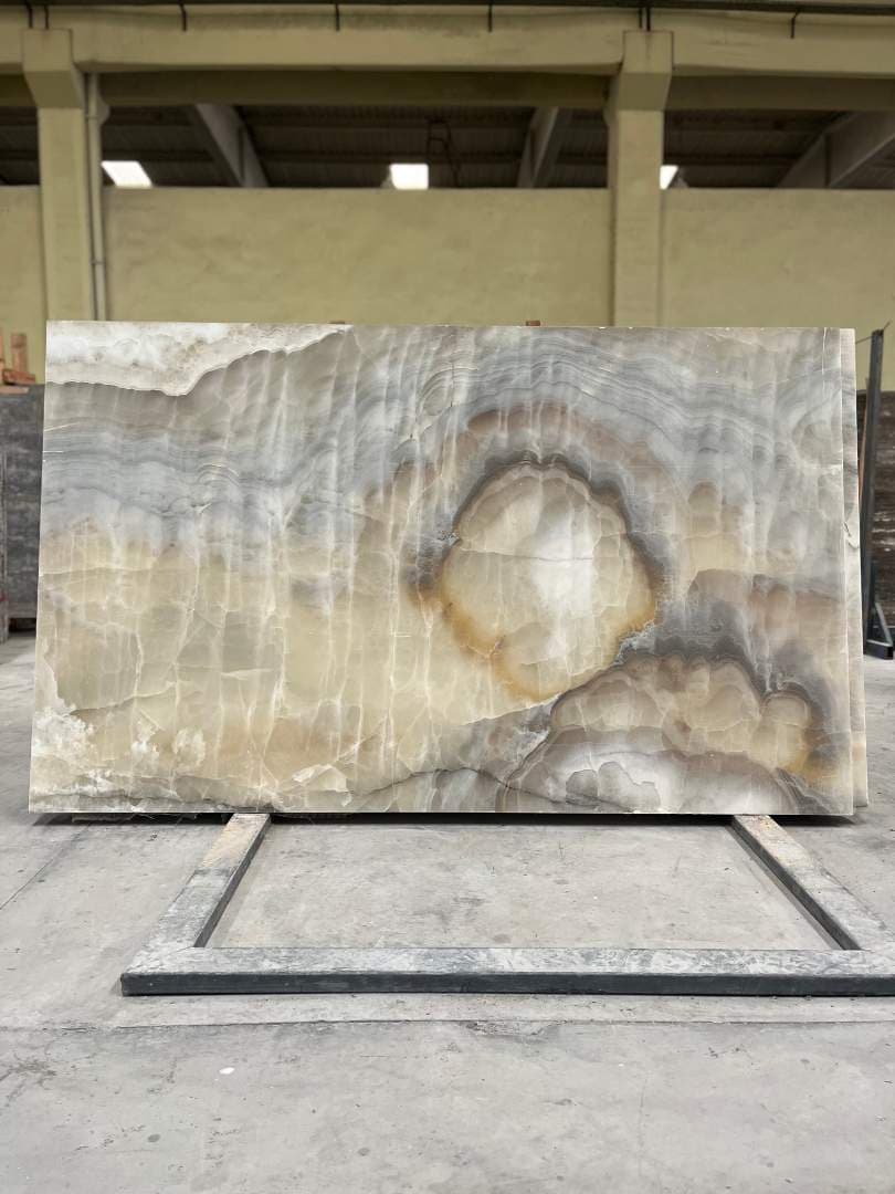 Oyster Onyx Polished marble slab