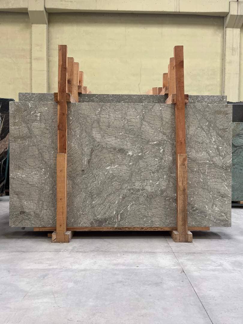 Verde Nile Brushed marble slab