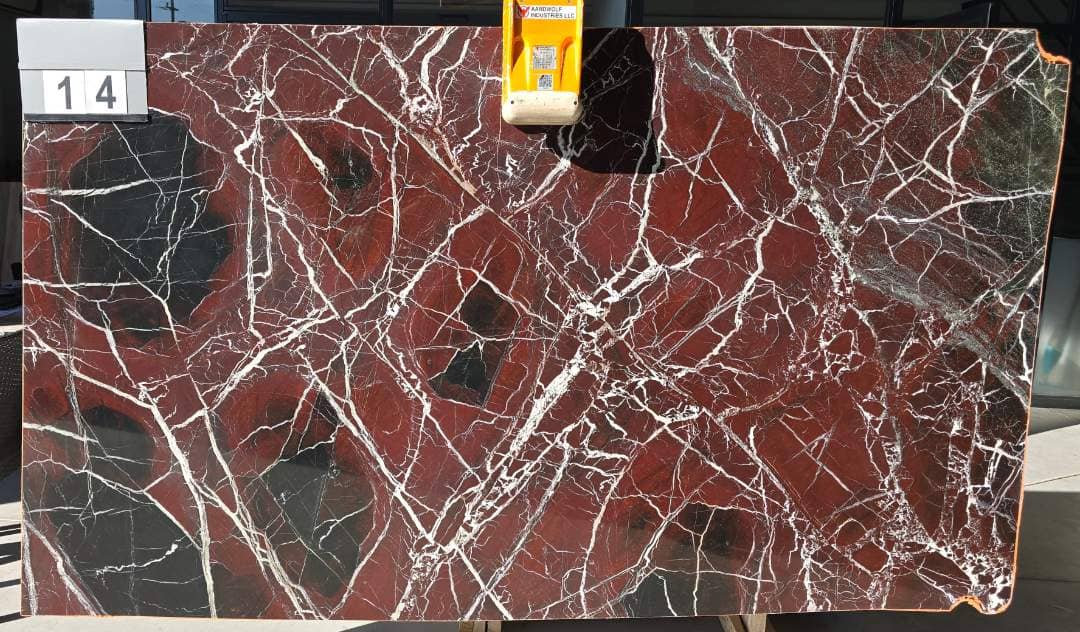 Rosso Levanto Polished marble slab