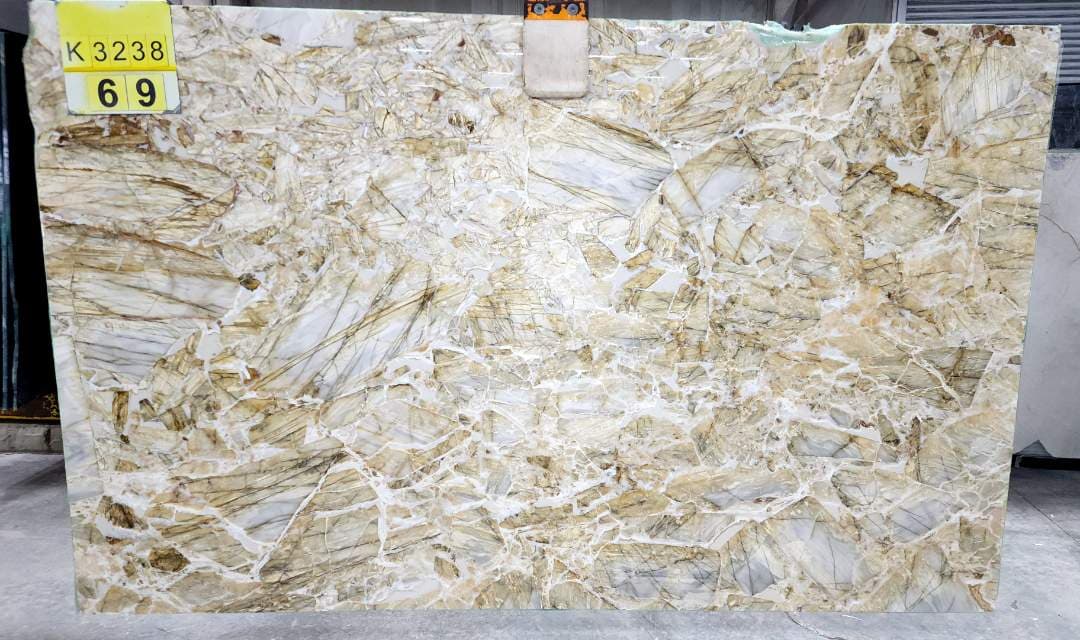 Blue Puzzle Polished marble slab