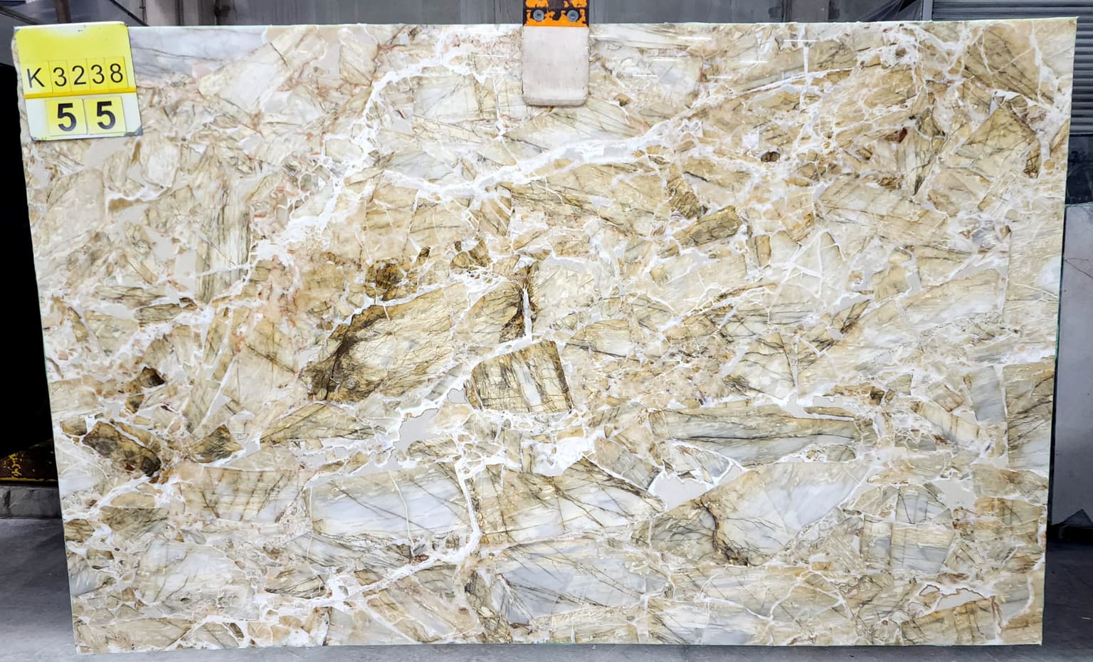Blue Puzzle Polished marble slab