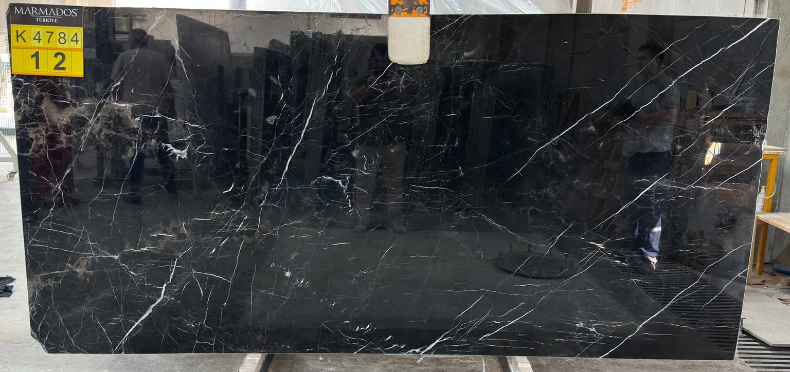Alexandrette Black Polished marble slab