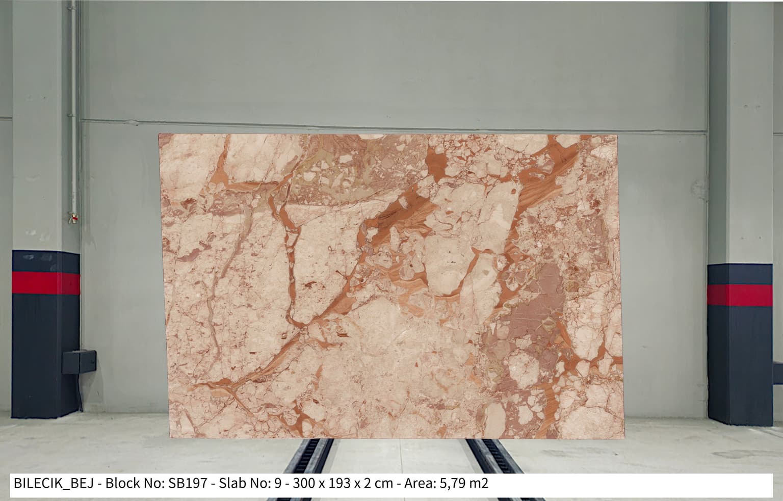 BİLECİK BEJ Polished marble slab