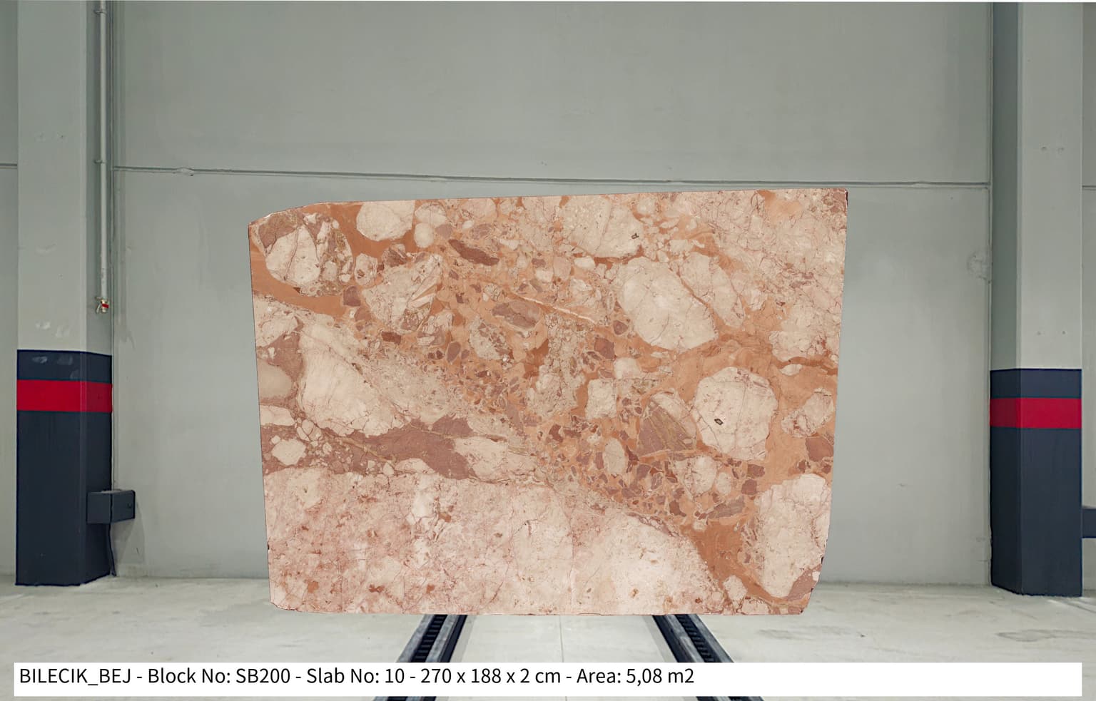 BİLECİK BEJ Polished marble slab