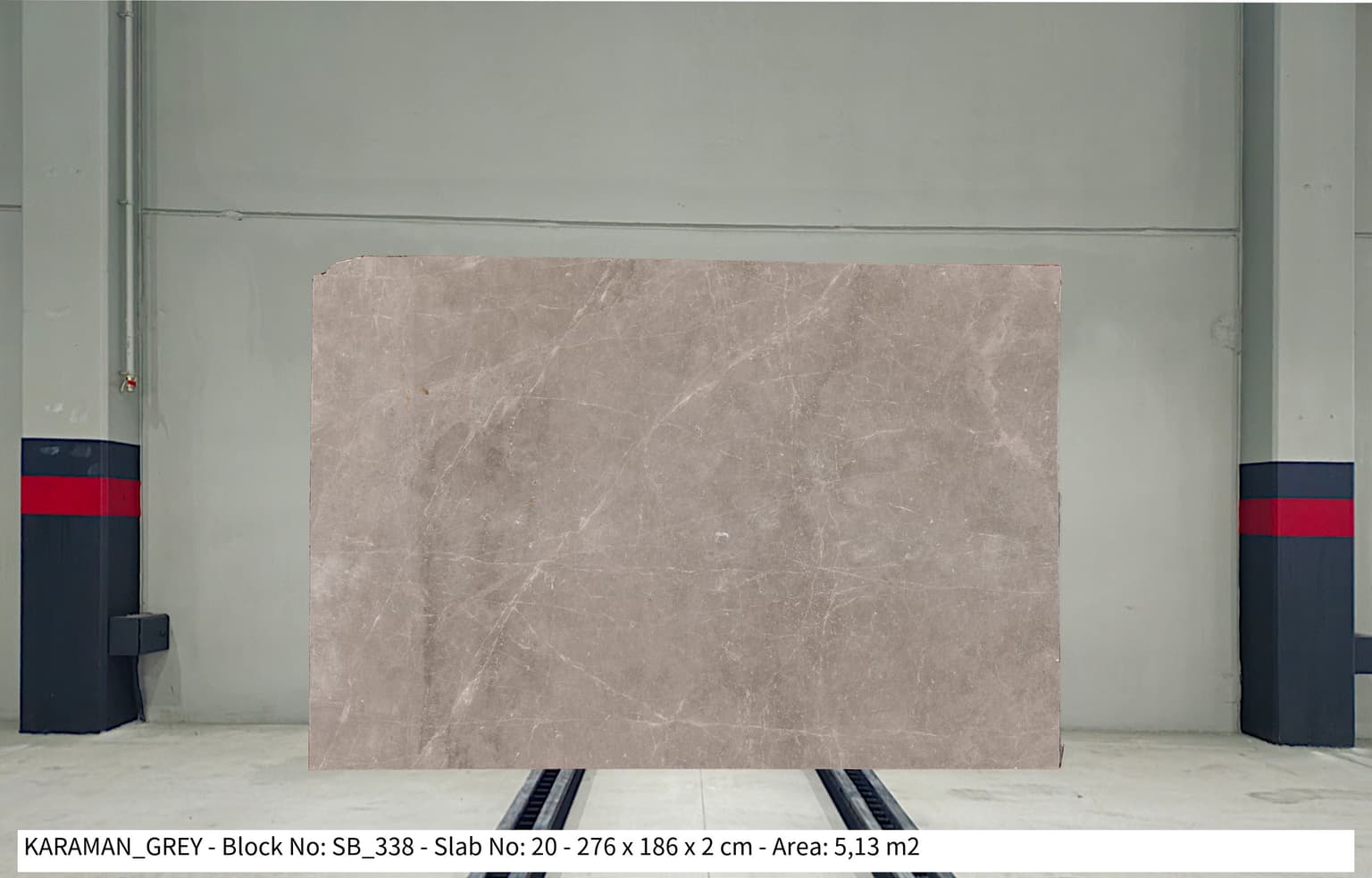 KARAMAN GRİ Polished marble slab