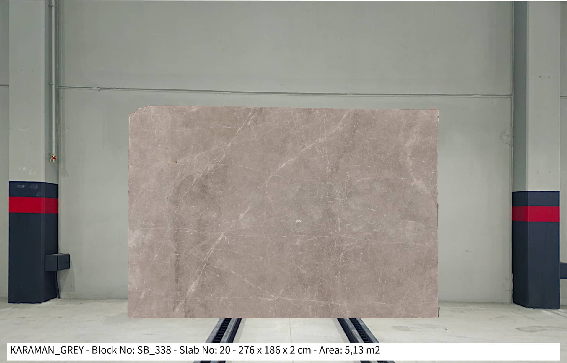 KARAMAN GRİ Polished marble slab