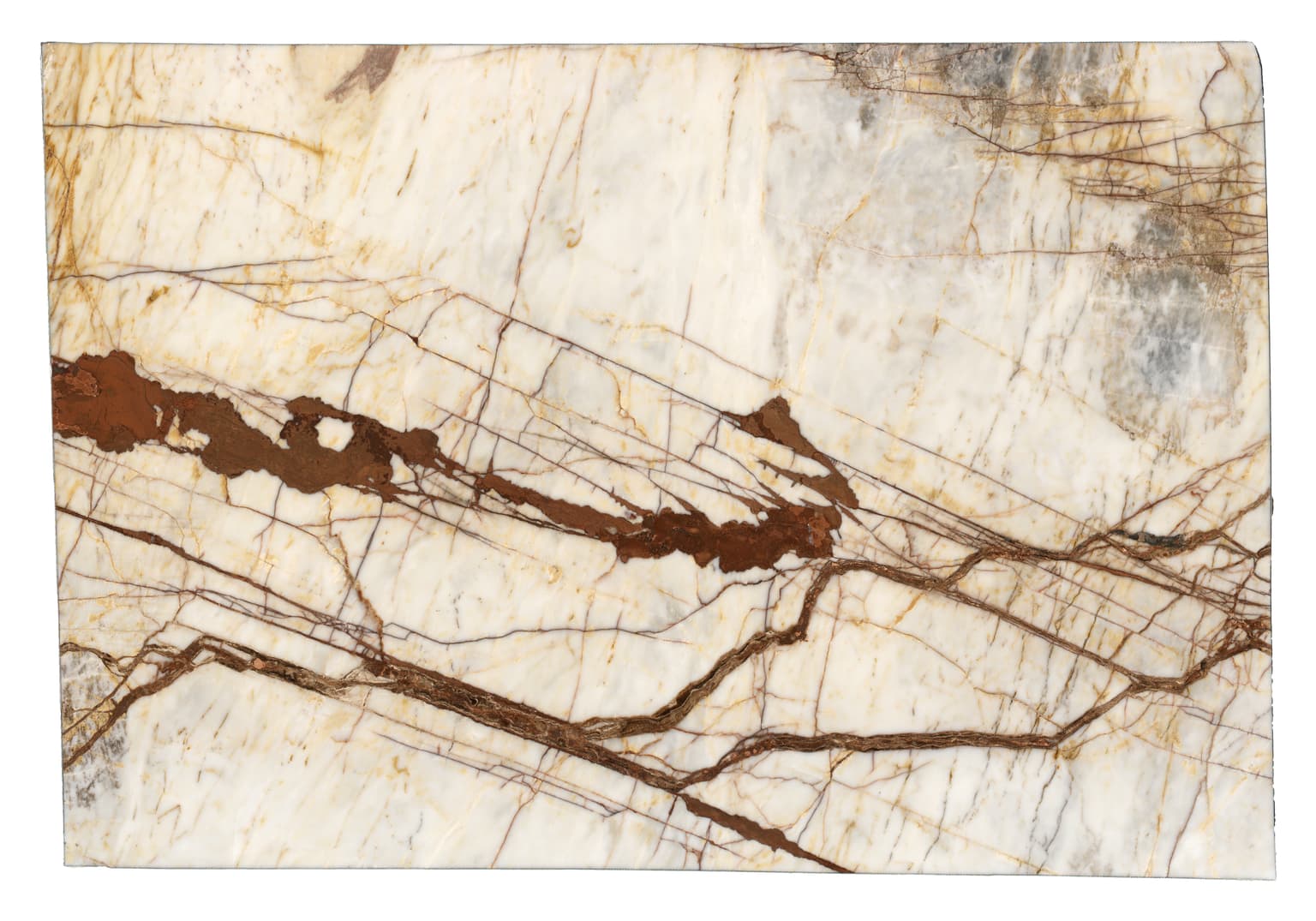 Fire Fantastic Polished marble slab in White
