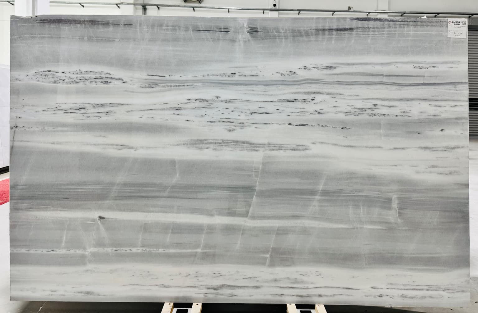 İce blue polished marble slab